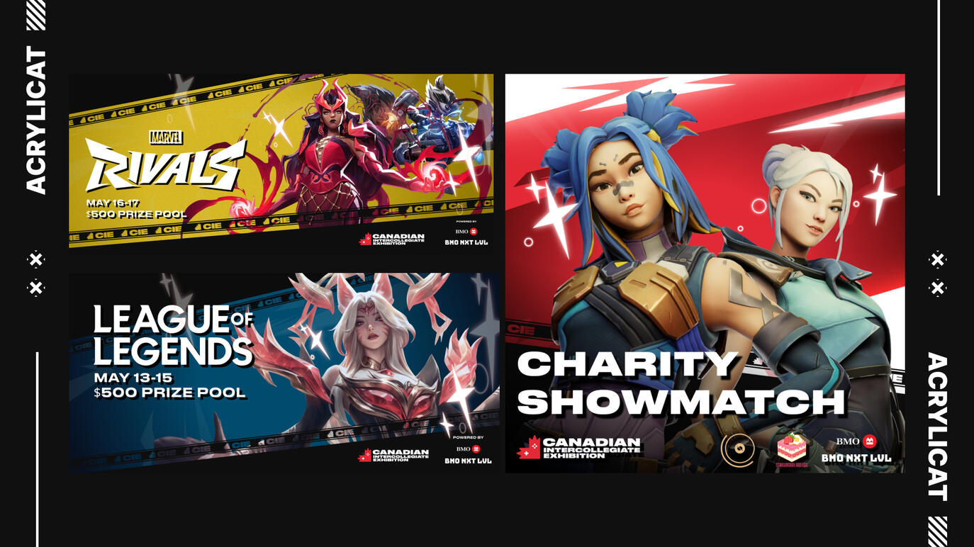 Social posts for match times and prize pool.
